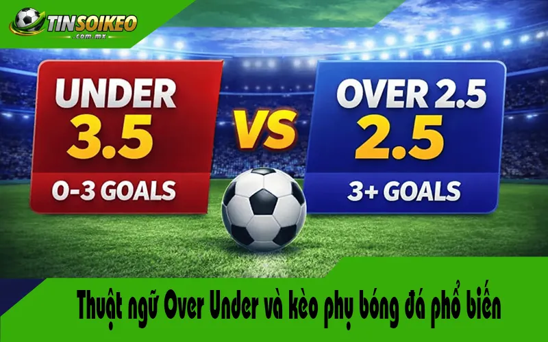 Thuật ngữ Over Under và kèo phụ bóng đá phổ biến Thuật ngữ Over Under và kèo phụ bóng đá phổ biến